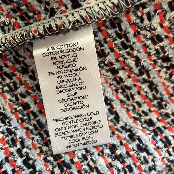 Tweed cotton blazer jacket - Picture 8 of 9